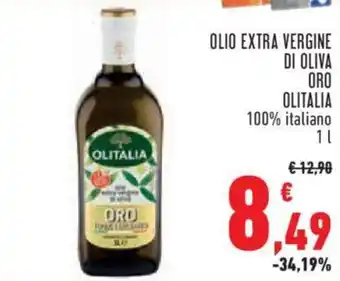 Conad City OLIO EXTRA VERGINE DI OLIVA ORO OLITALIA 100% italiano 1 l offerta