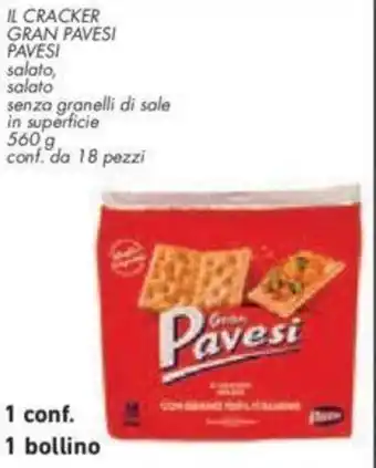 Conad City IL CRACKER GRAN PAVESI PAVESI 560 g offerta