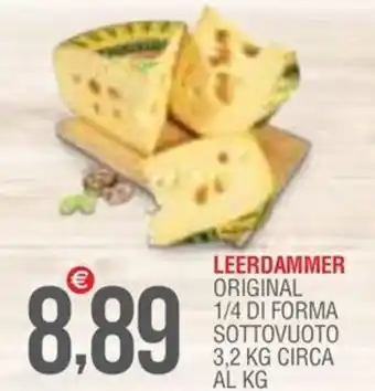 Caramico LEERDAMMER ORIGINAL 1/4 DI FORMA SOTTOVUOTO 3,2 KG CIRCA AL KG offerta