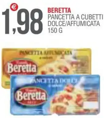 BERETTA PANCETTA A CUBETTI DOLCE/AFFUMICATA 150 G