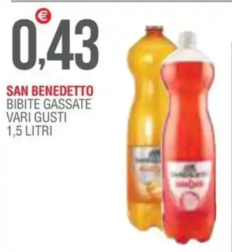 SAN BENEDETTO BIBITE GASSATE VARI GUSTI 1,5 LITRI