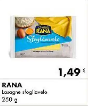 Iper Tosano RANA Lasagne sfogliavelo 250 g offerta