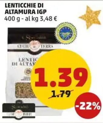 PENNY LENTICCHIE DI ALTAMURA IGP 400 g offerta