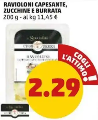 PENNY RAVIOLONI CAPESANTE, ZUCCHINE E BURRATA 200 g offerta