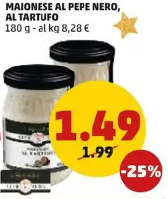 PENNY MAIONESE AL PEPE NERO, AL TARTUFO 180 g offerta
