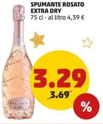 PENNY SPUMANTE ROSATO EXTRA DRY 75 cl offerta