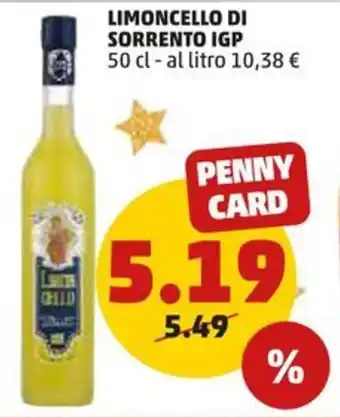 PENNY LIMONCELLO DI SORRENTO IGP 50 cl offerta