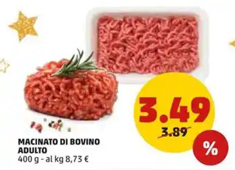 PENNY MACINATO DI BOVINO ADULTO 400 g offerta