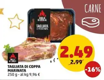 PENNY TAGLIATA DI COPPA MARINATA 250 g offerta