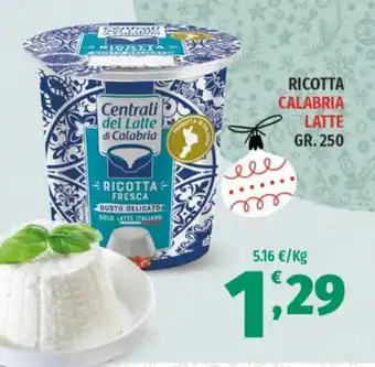 RICOTTA CALABRIA LATTE GR. 250