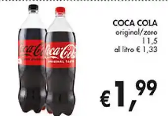 Supermercato Coal COCA COLA original/zero L 1,5 offerta