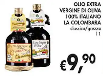 Supermercato Coal OLIO EXTRA VERGINE DI OLIVA 100% ITALIANO LA COLOMBARA classico/grezzo 1 L offerta