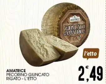 SpesAmica AMATRICE PECORINO GIUNCATO RIGATO - L'ETTO offerta