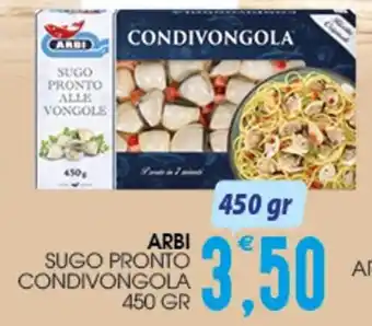 SpesAmica ARBI SUGO PRONTO CONDIVONGOLA 450 GR offerta