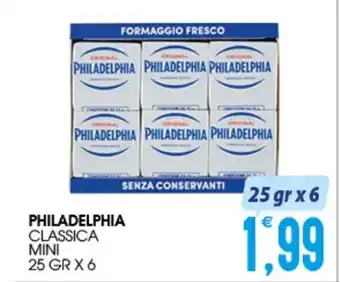 SpesAmica PHILADELPHIA CLASSICA MINI 25 GR X 6 offerta