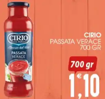 SpesAmica CIRIO PASSATA VERACE 700 GR offerta