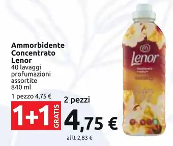 Carrefour Ammorbidente Concentrato Lenor 40 lavaggi profumazioni assortite 840 ml offerta