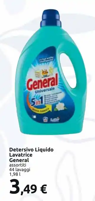 Carrefour Detersivo Liquido Lavatrice General assortiti 44 lavaggi 1,98 l offerta