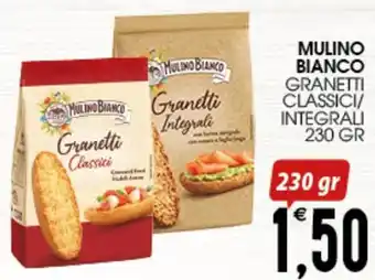 SpesAmica MULINO BIANCO GRANETTI CLASSICI/ INTEGRALI 230 GR offerta
