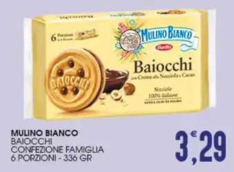 SpesAmica MULINO BIANCO BAIOCCHI CONFEZIONE FAMIGLIA 6 PORZIONI - 336 GR offerta
