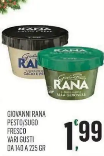 Vibian GIOVANNI RANA PESTO/SUGO FRESCO VARI GUSTI DA 140 A 225 GR offerta