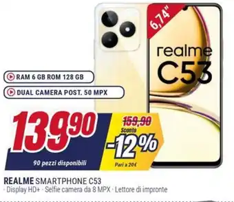 Trony REALME SMARTPHONE C53 offerta