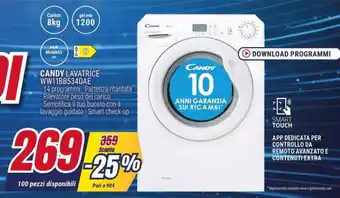 Trony CANDY LAVATRICE WW11BB534DAE offerta