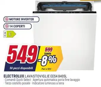 Trony ELECTROLUX LAVASTOVIGLIE EES4 8405L offerta