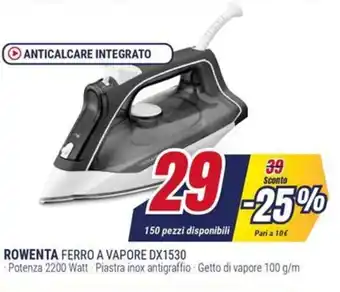Trony ROWENTA FERRO A VAPORE DX1530 offerta