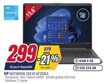 Trony HP NOTEBOOK 250 G9 6F203EA offerta