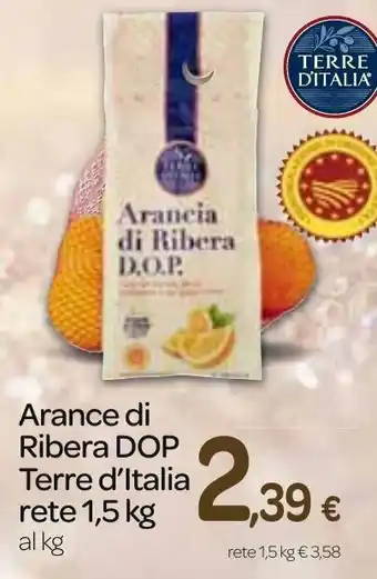 Carrefour Express Arance di Ribera DOP Terre d'Italia rete 1,5 kg offerta