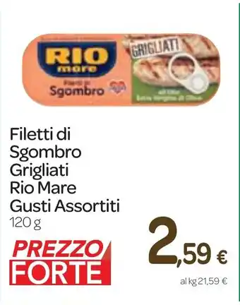 Carrefour Express Filetti di Sgombro Grigliati Rio Mare Gusti Assortiti 120 g offerta