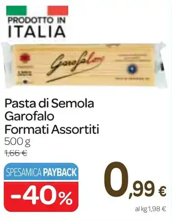 Carrefour Express Pasta di Semola Garofalo Formati Assortiti 500 g offerta