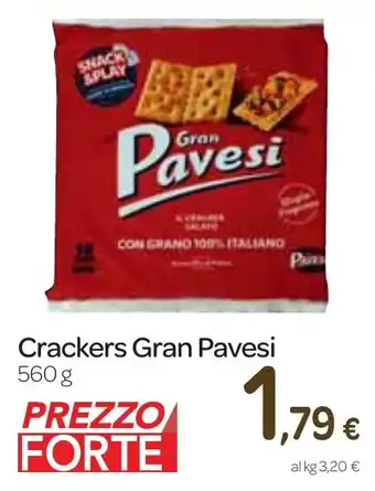 Carrefour Express Crackers Gran Pavesi 560 g offerta