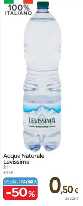 Carrefour Express Acqua Naturale Levissima 2 l offerta