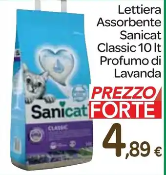 Carrefour Express Lettiera Assorbente Sanicat Classic 10 It Profumo di Lavanda offerta