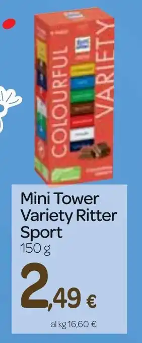 Carrefour Express Mini Tower Variety Ritter Sport 150 g offerta