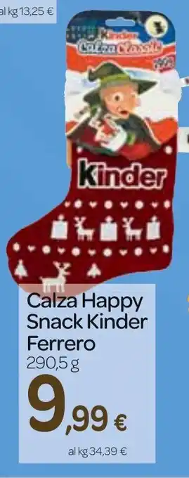 Carrefour Express Calza Happy Snack Kinder Ferrero 290,5 g offerta