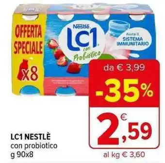 Iperal LC1 NESTLÈ con probiotico g 90x8 offerta