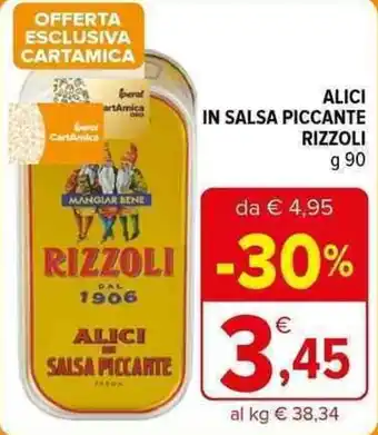 ALICI IN SALSA PICCANTE RIZZOLI g 90