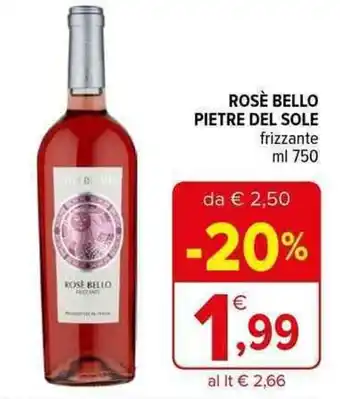 Iperal ROSÈ BELLO PIETRE DEL SOLE frizzante ml 750 offerta