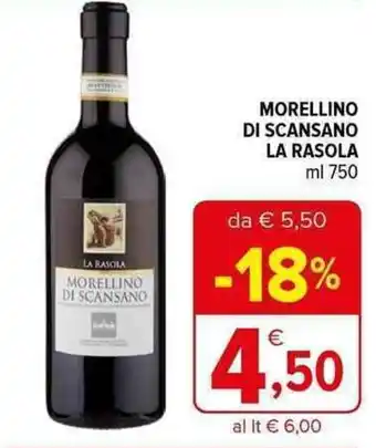 Iperal MORELLINO DI SCANSANO LA RASOLA ml 750 offerta