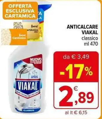 Iperal ANTICALCARE VIAKAL classico ml 470 offerta