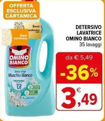 Iperal DETERSIVO LAVATRICE OMINO BIANCO 35 lavaggi offerta