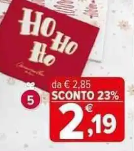 Iperal TOVAGLIOLI cm 25x25, 2 veli, 40 pezzi offerta