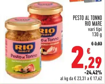 PESTO AL TONNO RIO MARE vari tipi 130 g