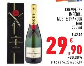 Conad Margherita CHAMPAGNE IMPÉRIAL MOËT & CHANDON brut 750 ml offerta
