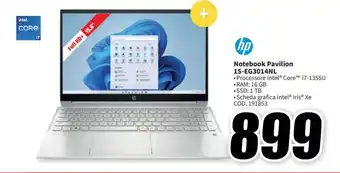 MediaWorld hp Notebook Pavilion 15-EG3014NL offerta