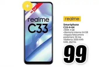 MediaWorld realme Smartphone C33 4+64 offerta
