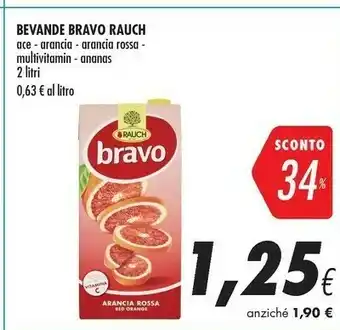 Coop Rauch Bravo Ananas 2000 G(ml) offerta